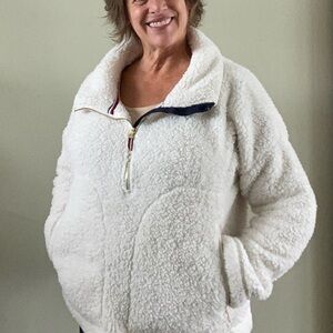 Tommy Hilfiger Cream Teddy Jacket
